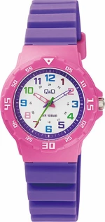 Q&Q Vr19J013 Kids Purple Rubber Strap