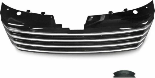Μάσκα χωρίς σήμα για Vw Passat 3C (2010+) - μαύρη με πλαίσιο χρωμίου