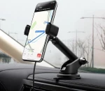 Hoco Βάση Κινητού Αυτοκινήτου S12 Rich Wireless Charger με Ρυθμιζόμενο Βραχίονα
