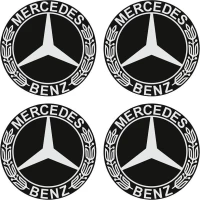 Αυτοκόλλητα ζαντών σμάλτου 55mm Mercedes
