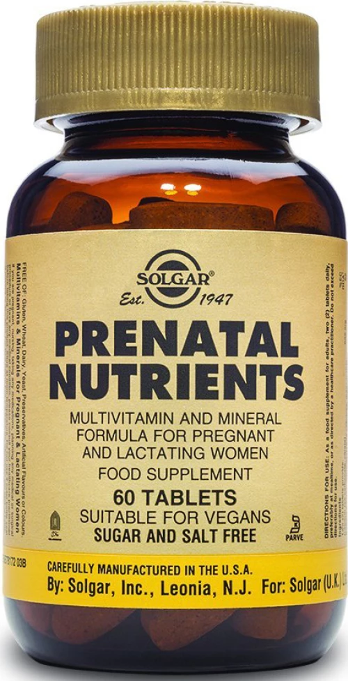 Solgar Prenatal Nutrients 60 ταμπλέτες