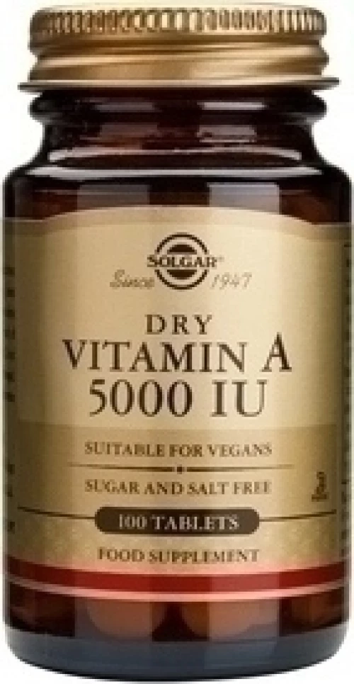 Solgar Vitamin A 5000 IU 100 ταμπλέτες