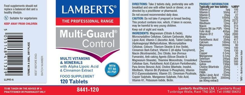 Lamberts Multi Guard Control 120 ταμπλέτες