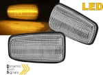 Πλαϊνά Φλας Φτερού Για Citroen Saxo / Berlingo / Xsara / Jumpy / Peugeot 406 Led Dynamic Λευκά 2 Τεμάχια