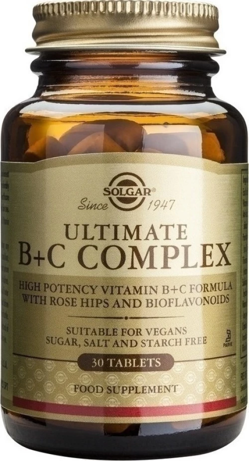 Solgar Ultimate B+C Complex 30 ταμπλέτες