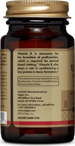 Solgar Vitamin K1 (Phytonadione) 100 ταμπλέτες