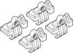 Nordrive Kit Άκρα-Πόδια για Μπάρες Toyota Corolla Verso 2002-2004 4τμχ