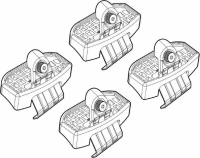 Nordrive Kit Άκρα-Πόδια για Μπάρες Nissan Micra K14 2017 4τμχ