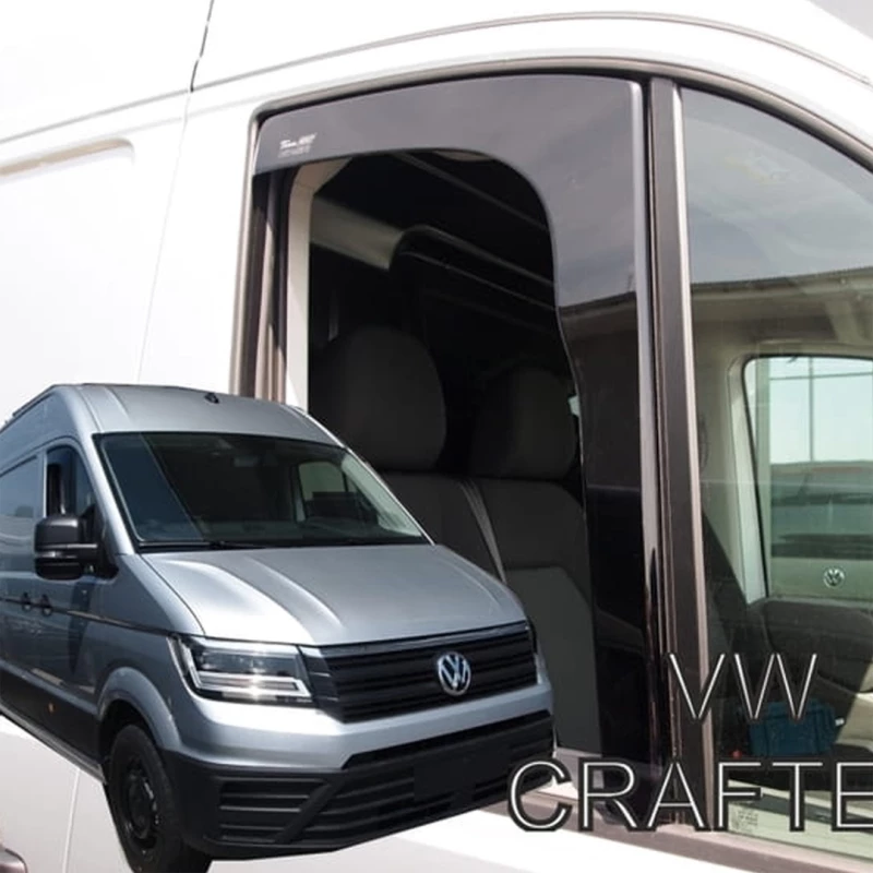 Heko Σετ Ανεμοθραύστες Μπροστινοί για Volkswagen Crafter 2017 2τμχ