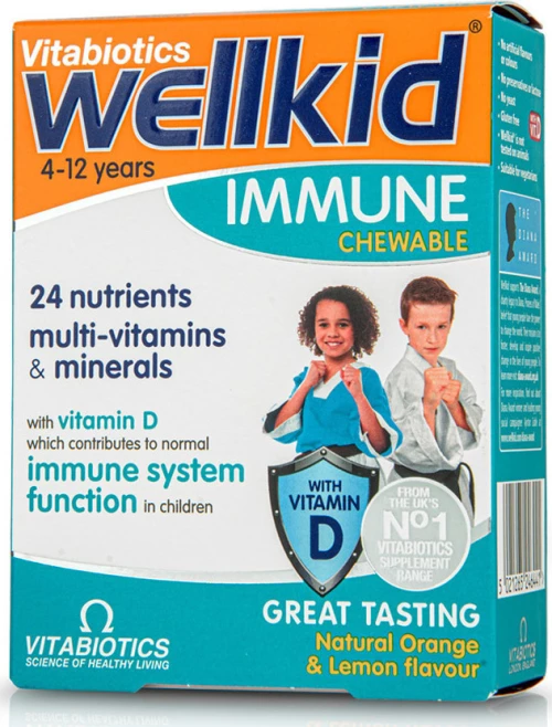 Vitabiotics Wellkid Immune 30 μασώμενες ταμπλέτες