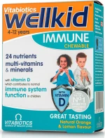 Vitabiotics Wellkid Immune 30 μασώμενες ταμπλέτες