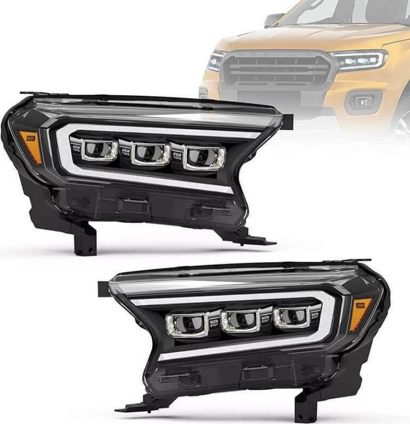 Auto Gs Μπροστινά Φανάρια Led για Ford Ranger 2015-2020 2τμχ