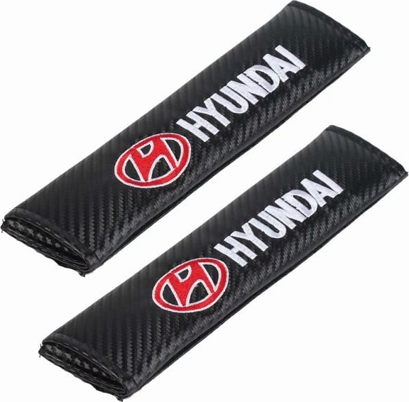 Μαξιλαράκια Ζώνης Carbon Hyundai σετ 2 τεμαχίων