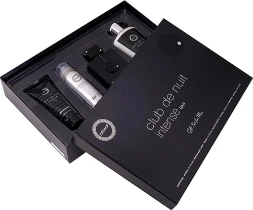 Armaf Club De Nuit Intense Eau de Toilette 105ml, Deodorant 50ml, Shower Gel 100ml & Shampoo 250ml