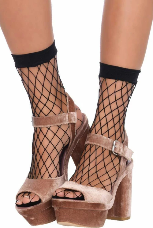 Leg Avenue 3043 Net Anklets Black
