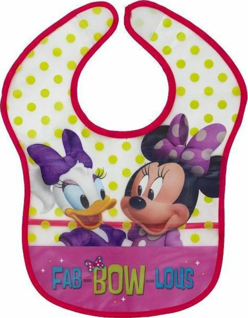 Interbaby Σαλιάρα Πλαστική Disney Minnie 2τμχ