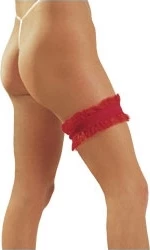 Strumpfband rot