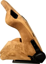 Auto Gs Καθίσματα Bucket RS Suede Alcantara Μπεζ με Μπεζ Ραφές Σετ 2 Τεμ