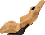 Auto Gs Καθίσματα Bucket RS Suede Alcantara Μπεζ με Μπεζ Ραφές Σετ 2 Τεμ