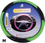 Autoline Κάλυμμα Τιμονιού Δερματίνη Πράσινο 38cm