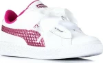 Puma Παιδικό Sneaker Basket Heart Coated Glam για Κορίτσι Λευκό