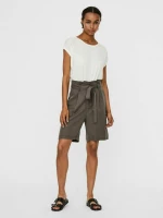 Vero Moda Γυναικεία Υφασμάτινη Βερμούδα Beluga 10242240