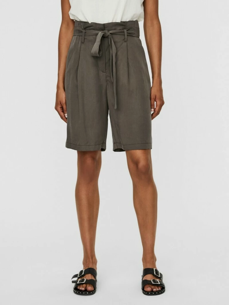 Vero Moda Γυναικεία Υφασμάτινη Βερμούδα Beluga 10242240