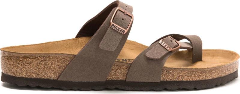 Birkenstock Mayari Birko-Flor Δερμάτινα Ανατομικά Σανδάλια Mocha Regular Fit