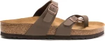 Birkenstock Mayari Birko-Flor Δερμάτινα Ανατομικά Σανδάλια Mocha Regular Fit