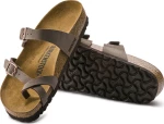 Birkenstock Mayari Birko-Flor Δερμάτινα Ανατομικά Σανδάλια Mocha Regular Fit