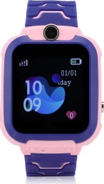 Gps Παιδικό Ρολόι Χειρός Q12B Sos - Βηματομετρητής Splashproof (Pink)