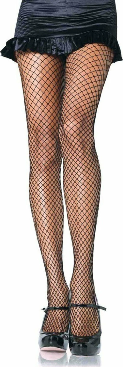 Leg Avenue Lycra Fishnet Pantyhose Black