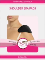 Bye Bra Shoulder Bra Pads Black