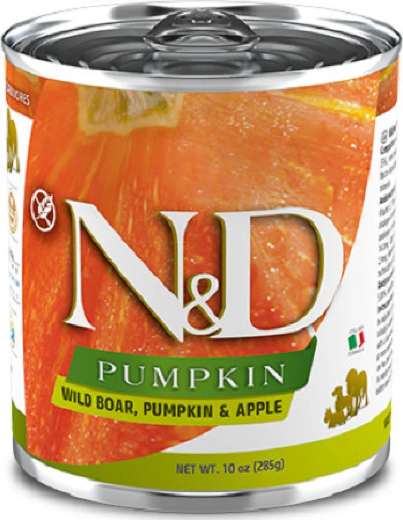 N&D PUMPKIN BOAR & APPLE 285gr 6 τεμάχια (6x 285gr)