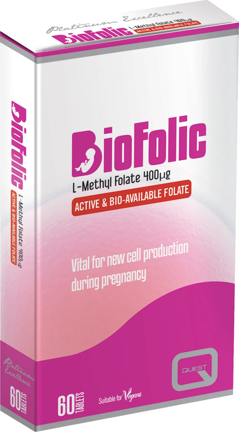 Quest Naturapharma Biofolic 400mg 60 ταμπλέτες