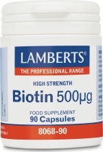 Lamberts Biotin 500mcg 90 κάψουλες