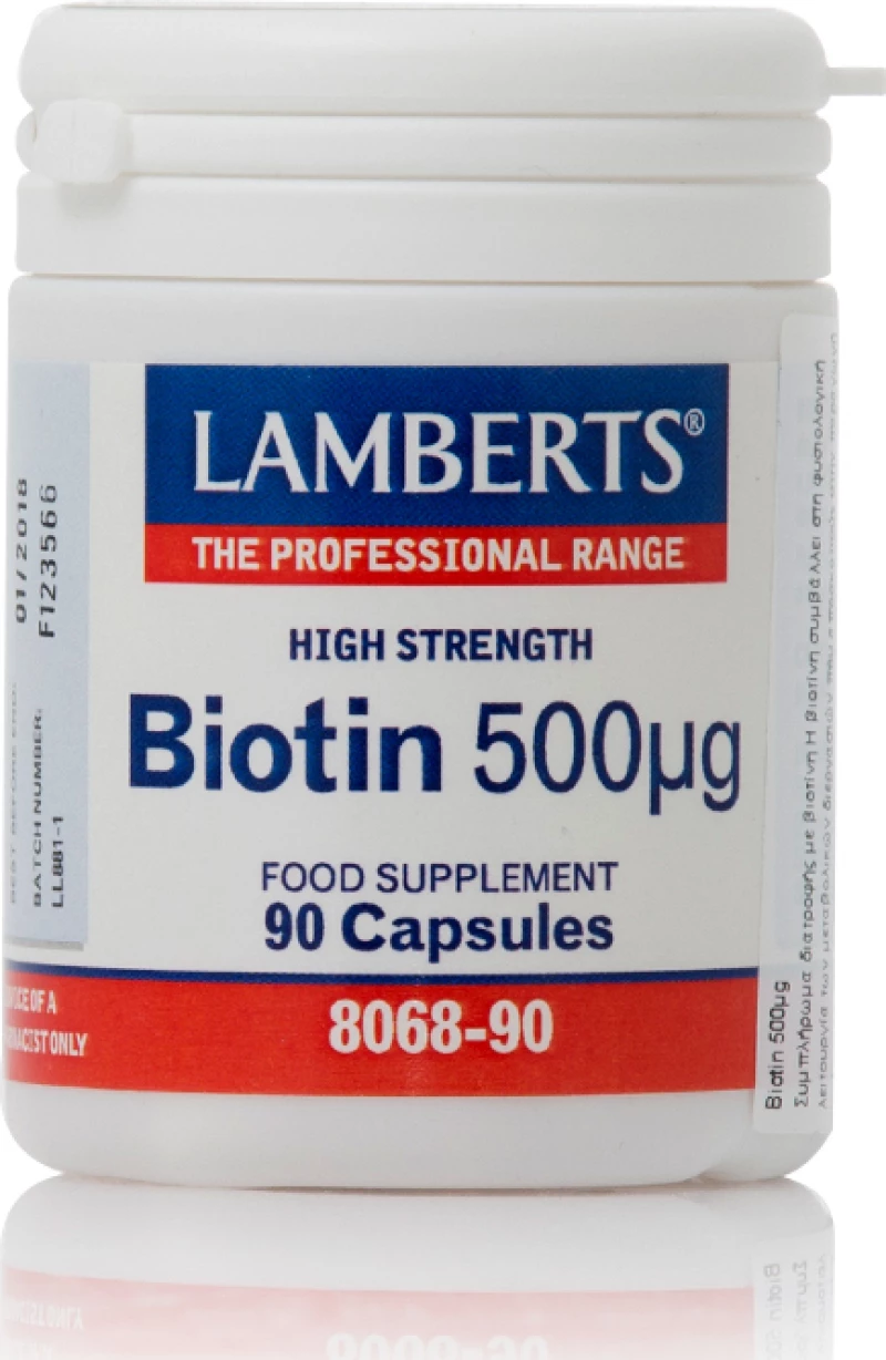 Lamberts Biotin 500mcg 90 κάψουλες