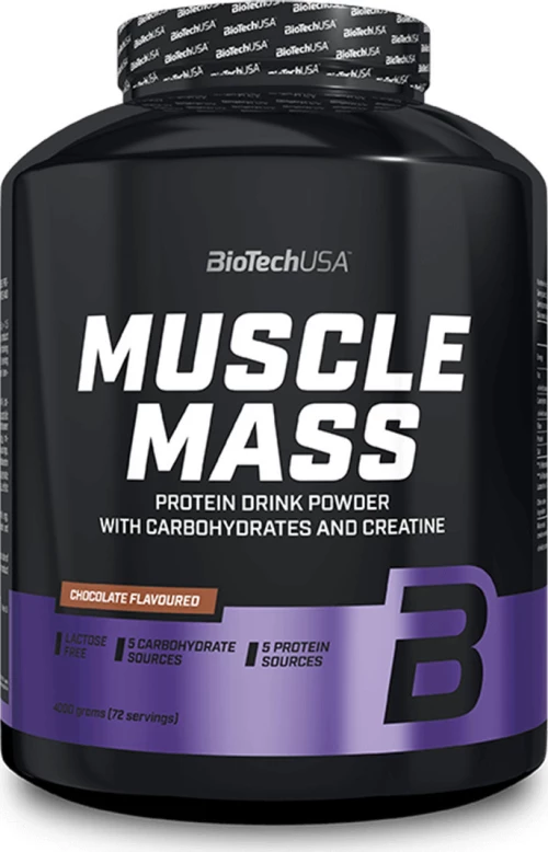 Biotech USA Muscle Mass 4000gr Φράουλα