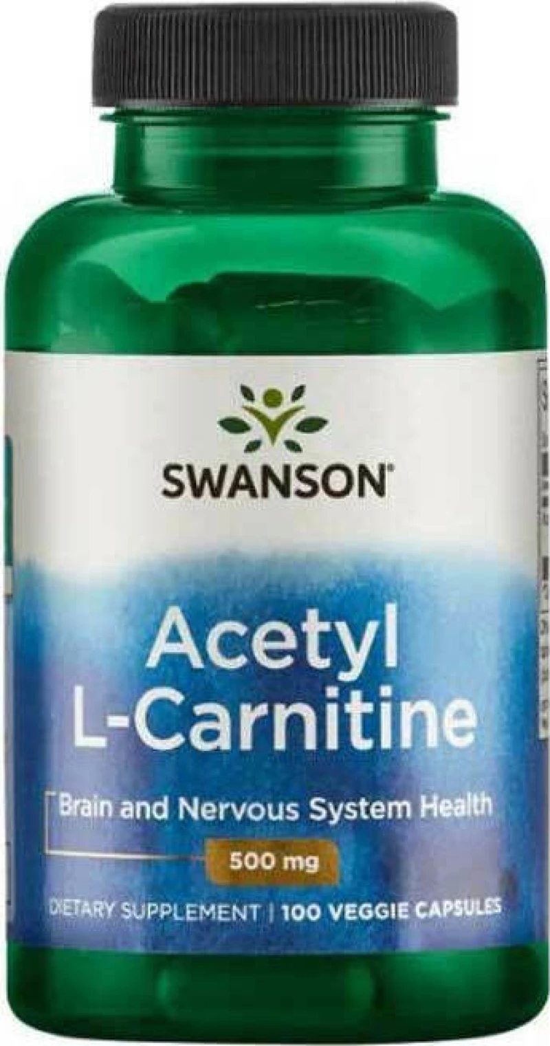 Swanson Acetyl L-Carnitine 500mg 100 φυτικές κάψουλες