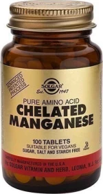 Solgar Chelated Manganese 8mg 100 ταμπλέτες