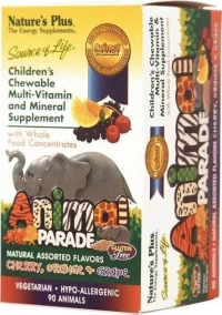 Nature's Plus Animal Parade Assorted Flavors 90 μασώμενες ταμπλέτες
