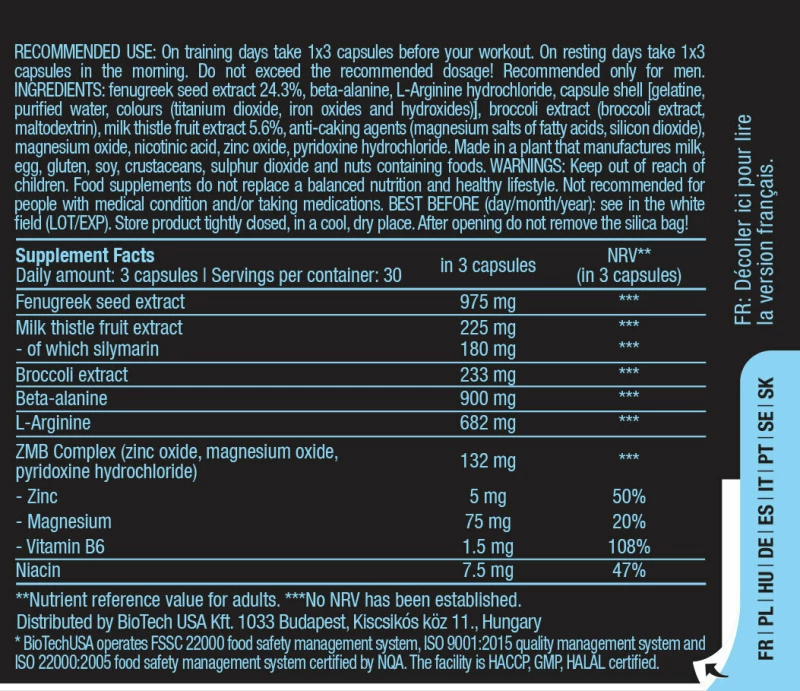 Biotech USA Black Test 90 κάψουλες