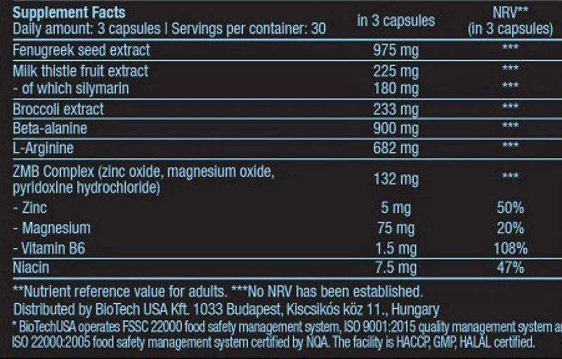Biotech USA Black Test 90 κάψουλες