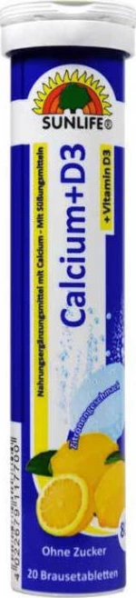 Sunlife Vitamins Calcium + Vitamin D3 20 αναβράζοντα δισκία