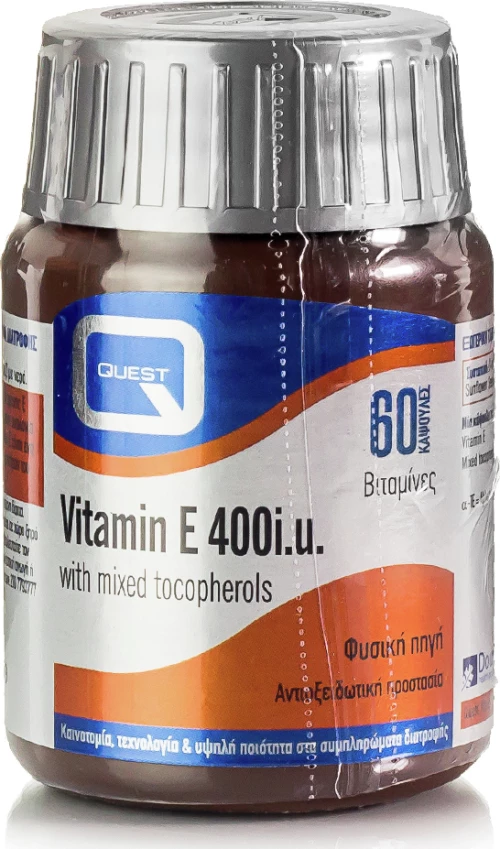 Quest Naturapharma Vitamin E 400iu 60 κάψουλες