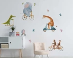 Αυτοκόλλητο Τοίχου Animals Riding